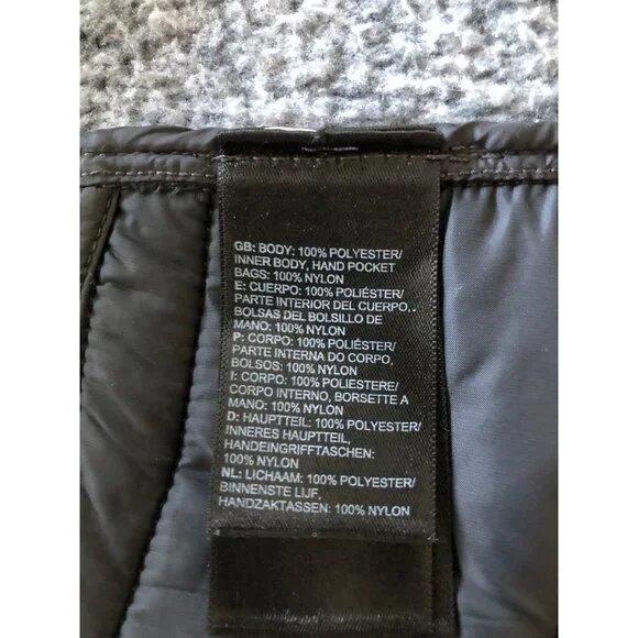 The North Face Girls Gray Down Coat w/ Hood - Size XL